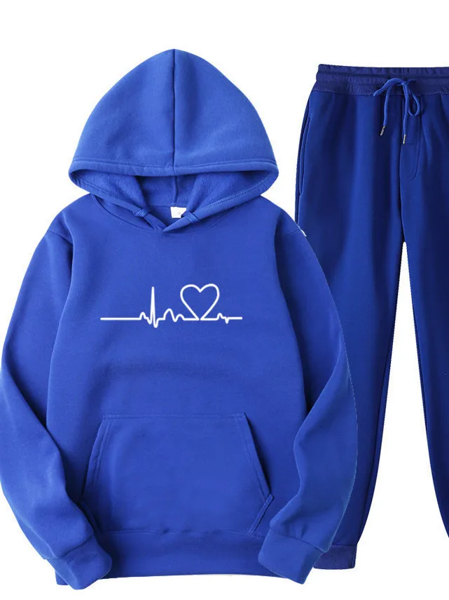

Long Sve Casual Suit for Men Pure Color Leisure Set Autumn Season Hoodie Sle Long Pants Chinese Origin Other Material 00%