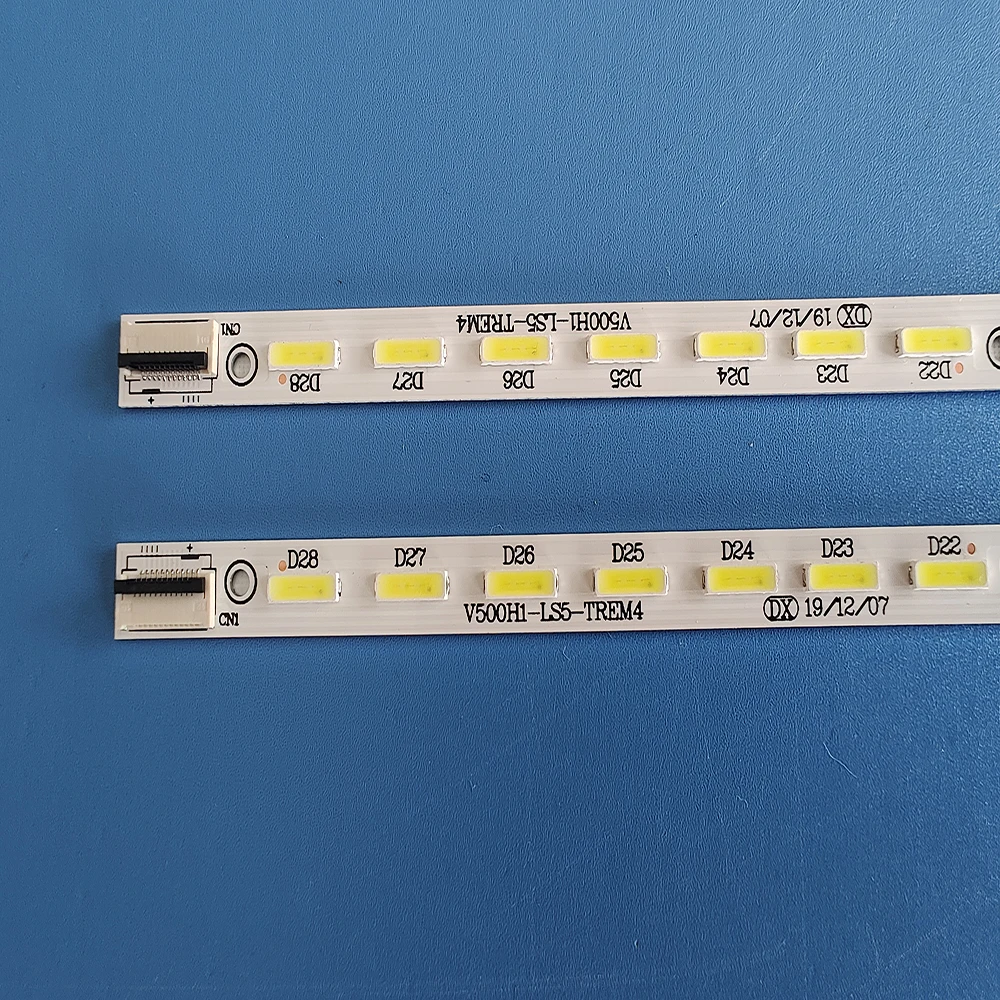 Taśma LED 2 szt. V500H1-LS5-TLEM6 TLEM4 TREM6 TREM4 E 117098   28 diod LED 315 mm dla LE50D8800 V500HJ1-LE1