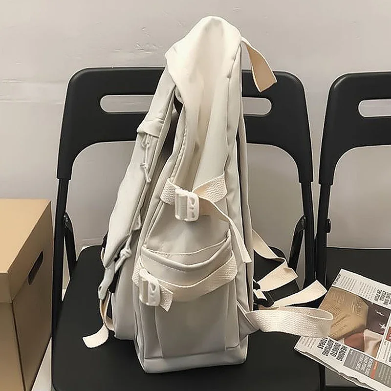 43 × 28 × 13 cm negro blanco, fiesta de huevos, Mochilas escolares para estudiantes, niños y adolescentes, Mochilas de Anime de gran capacidad, regalo para niñas y niños