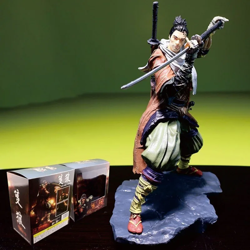 Sekiro الظلال يموت مرتين الذئب الشكل 20 سنتيمتر لعبة عمل التماثيل أنيمي GK تمثال PVC جمع نموذج حلية اللعب هدية للاعبين #1