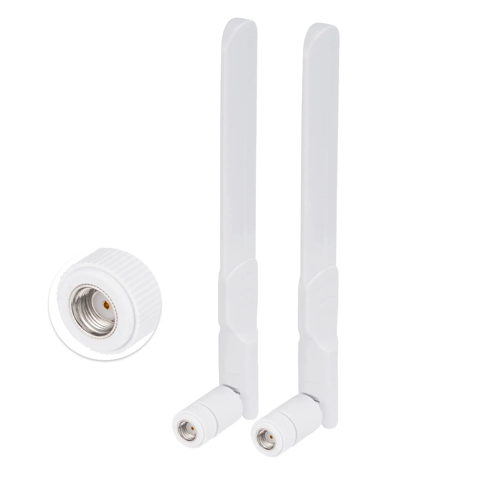 Kit 2 Antenne WiFi 8dBi Dual Band 2.4/5/5.8GHz Con Cavi Pigtail IPEX A RP-SMA – Per Schede M.2 NGFF E Router - 4