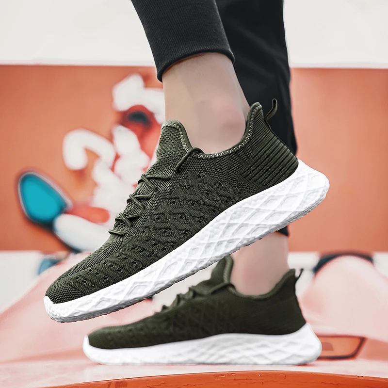 

Men's Summer Breathable High-quality Casual Sports Comfortable Couple Tennis Soft Sole Outdoor Training Jogging Shoes Large Size