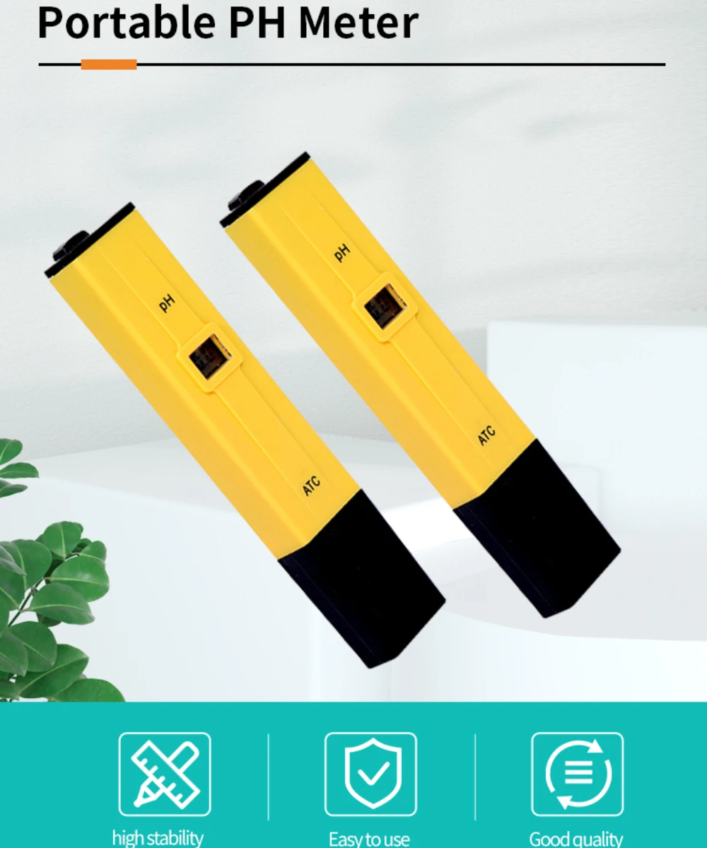 

High Quality Pen PH Meter Portable Precision 0.00~14.00pH Tester Accuracy ±0.1PH (20℃)