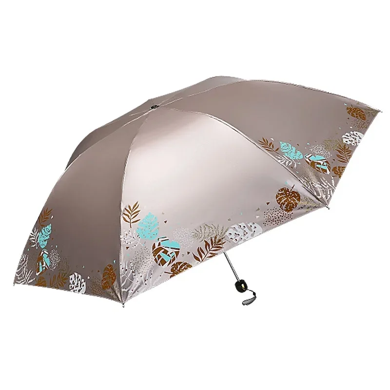 UV przezroczysty parasol słoneczny parasol damski ultralekki Mini potrójne parasol przeciwsłoneczny anty-UV parasol słoneczny CN znanej marki — zdjęcie 4