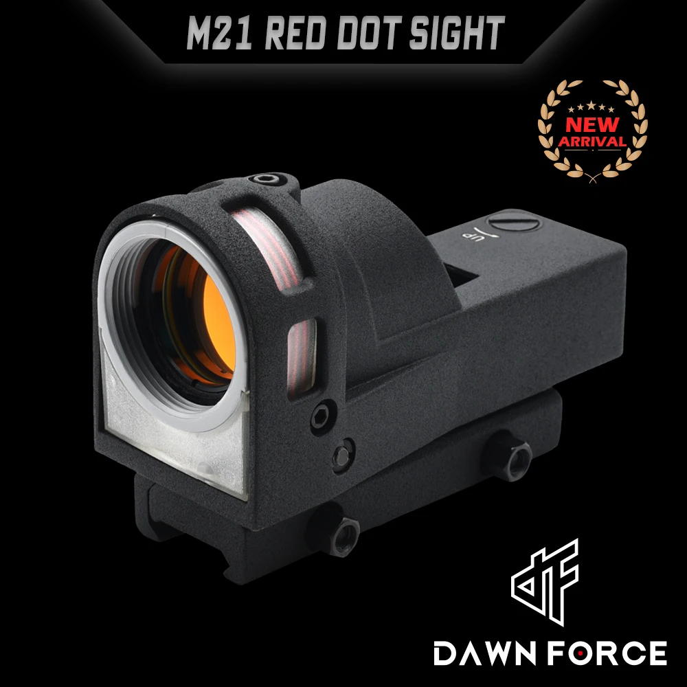 M21 Tactical Self-illuminated Reflex Red Dot Sight for Rifle Airsoft Hunting and Shooting with QD Mount and Killflash