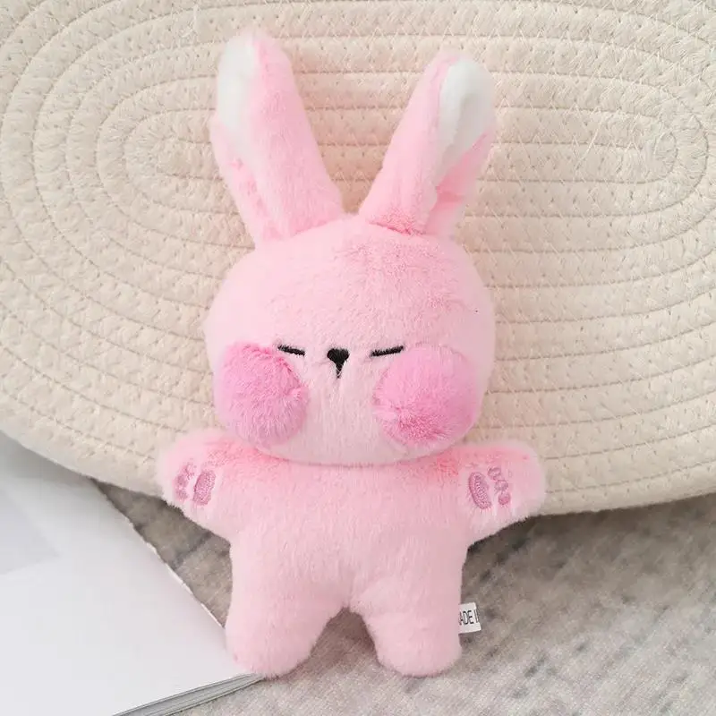 1Pcs 12CM Cartoon Bunny Plush Toy Doll Cute Lucky Rabbit Animal Doll Stuffed Toys Bag Pendant Holiday & Birthday Gift 4 Colours