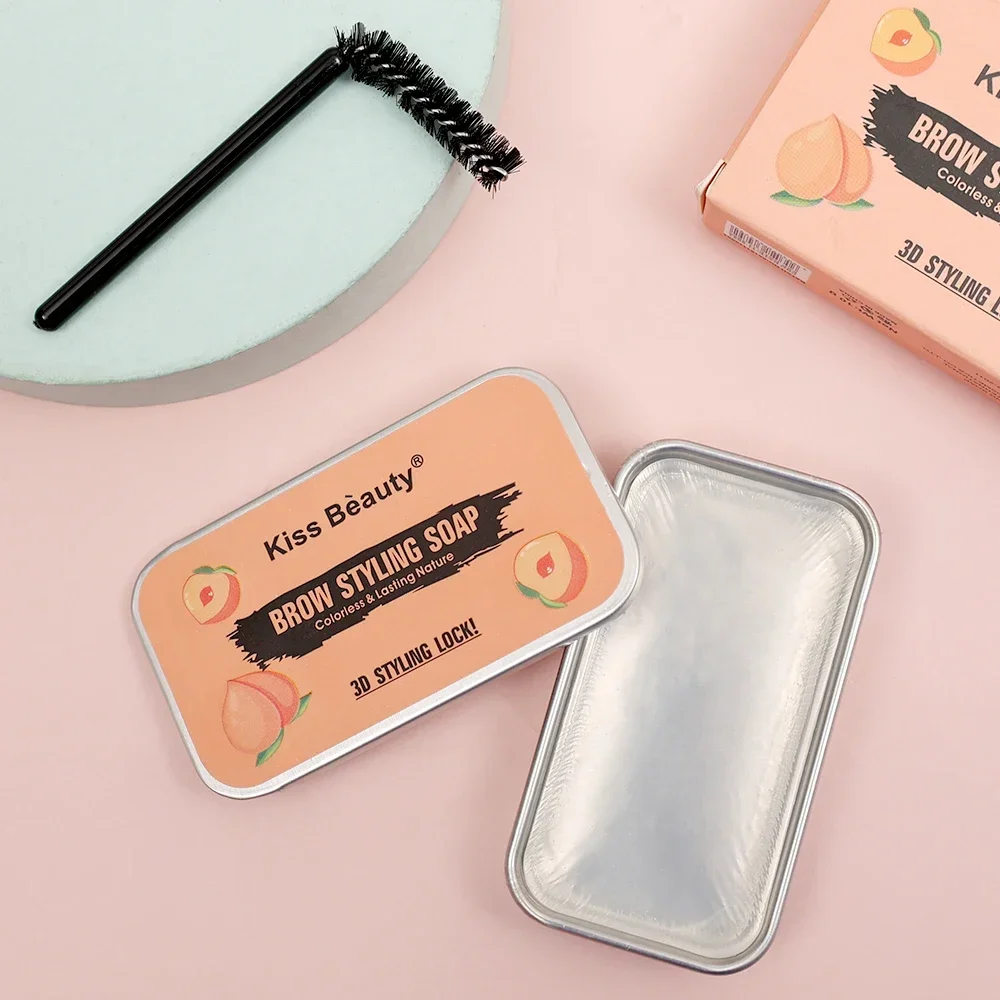 와일드 아이브로우 스타일링 솝 인핸서 아이브로우 왁스 솝 방수 오래 지속되는 착용하기 쉬운 투명한 눈썹 쉐이핑 젤 메이크업