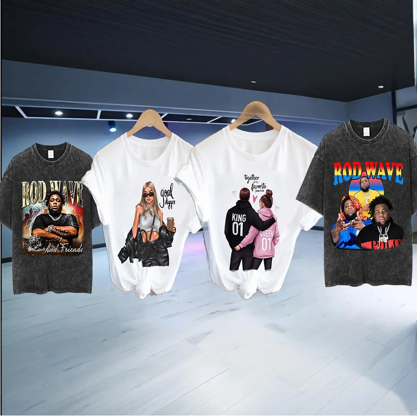 

Hip Hop costume Rapper T-shirt cotton white Stage street dance wear black boy Performance hiphop girls clothing