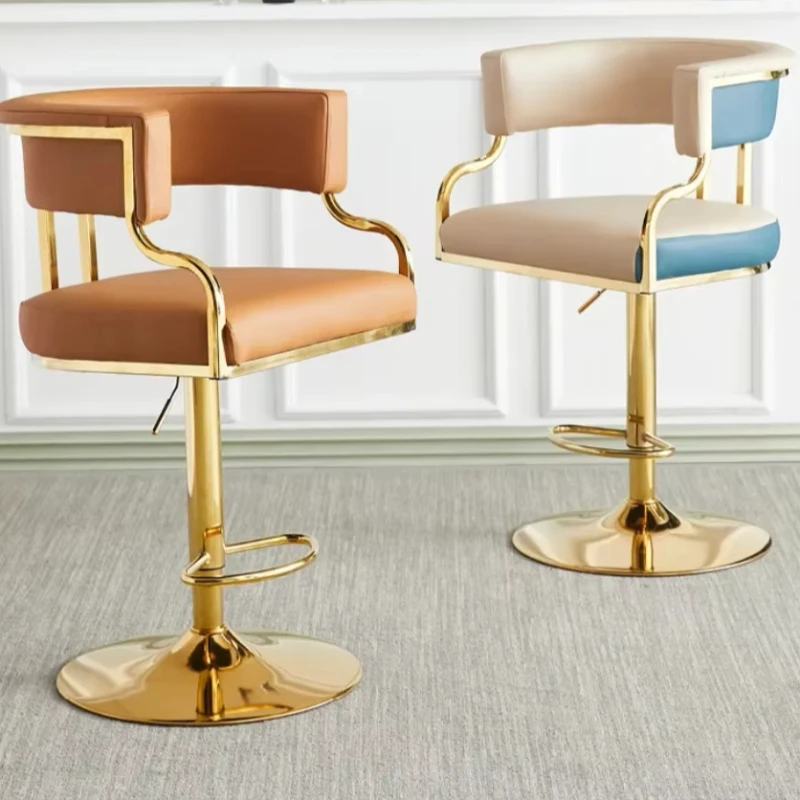 Light Luxury Household Bar Chair Front Desk Chair Bar Chair Adjustable Height Computer Bar