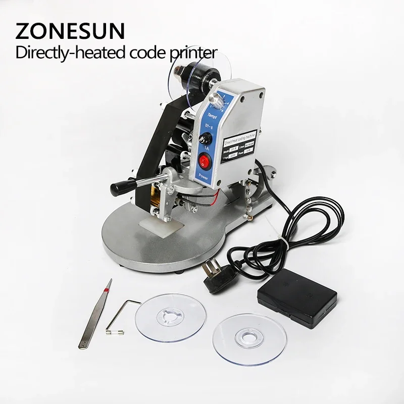 ZONESUN ZS-DY8 data codifica macchina macchina da stampa manuale data di scadenza codice stampanti Hot Foll Stamp Coder data di scadenza macchina