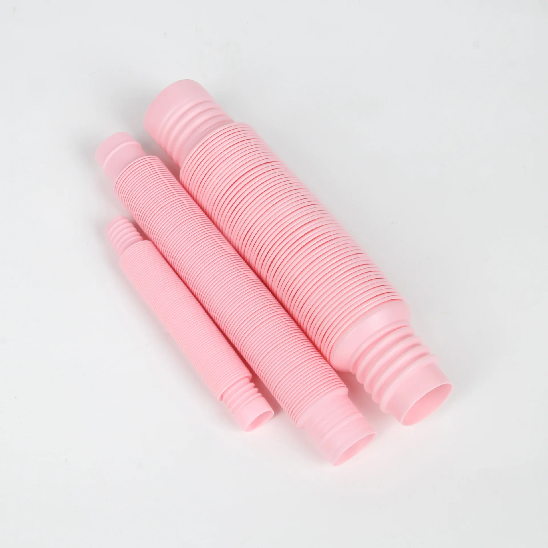 Decompression Toys Pop Tube Children Adult Corrugated DIY Stretch Tube Macaron Color Stretch Plastic Tube Anti Stress  Fidget