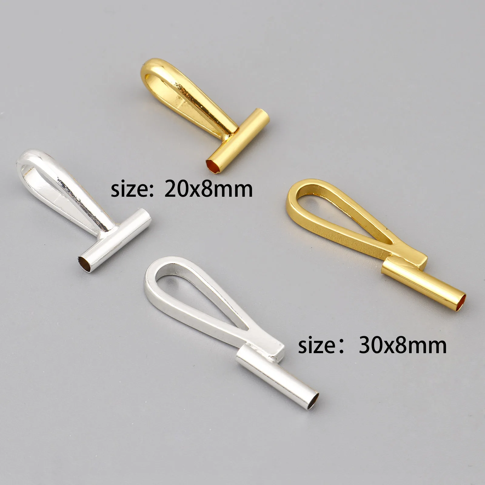 Copper Brooch Converters For Changing Brooches Pins To Pendants Findings Drop Multicolor Charms Metal DIY Jewelry Findings,10PCs