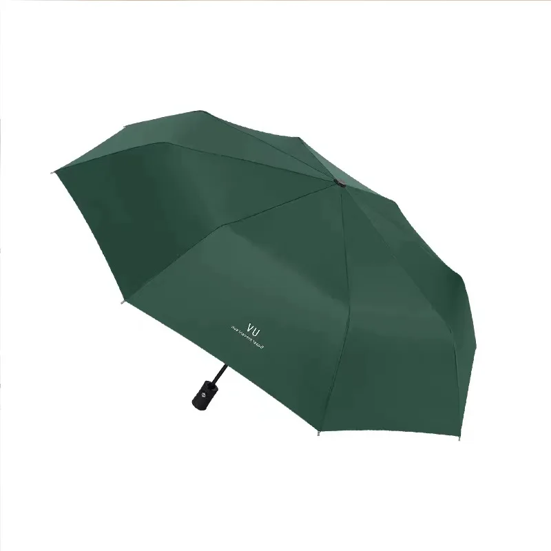 Foldable Manual Umbrella, Waterproof and Windproof Umbrella, Anti-UV Umbrella for Sunny Or Rainy Days, Simple Solid Color Umbrel