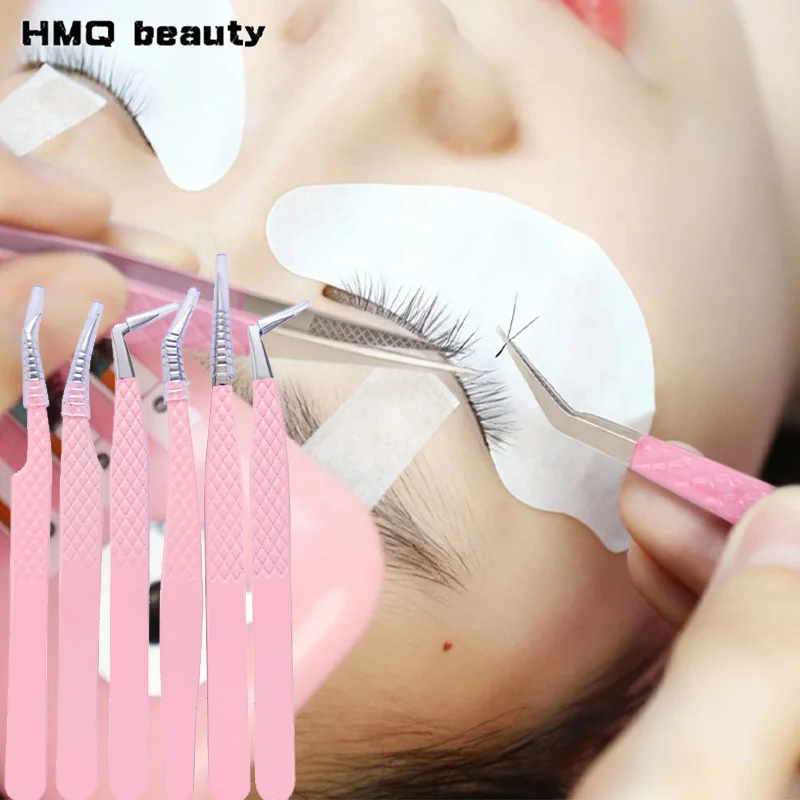 Antistatische pincet Wimperverlenging Professionele hoge precisie volumepincet Roestvrijstalen wimperverlengingspincet