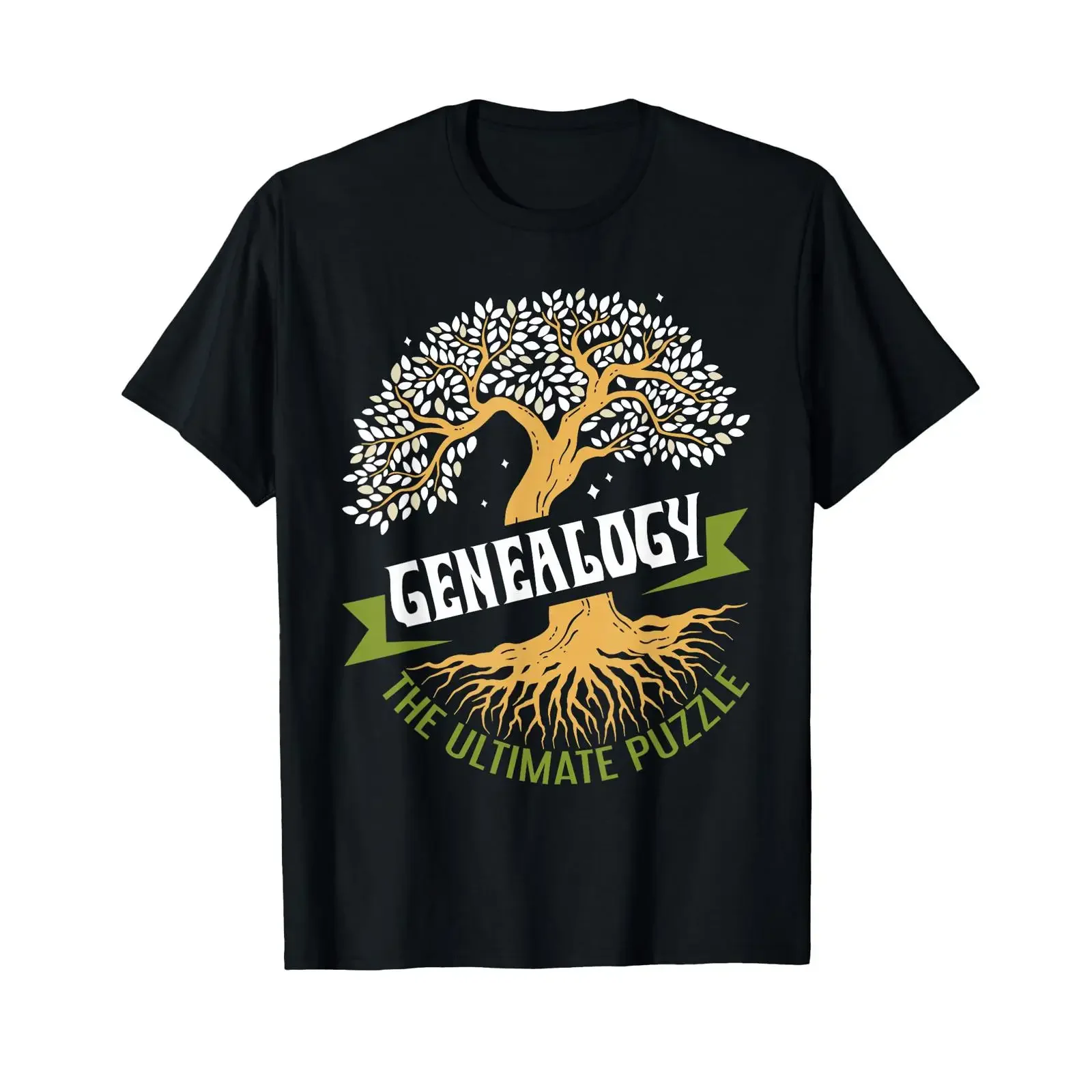 Genealogy The Ultimate Puzzle Genealogist Ancestry T Shirt vintage Washed Stretched homme Slightly Stylish