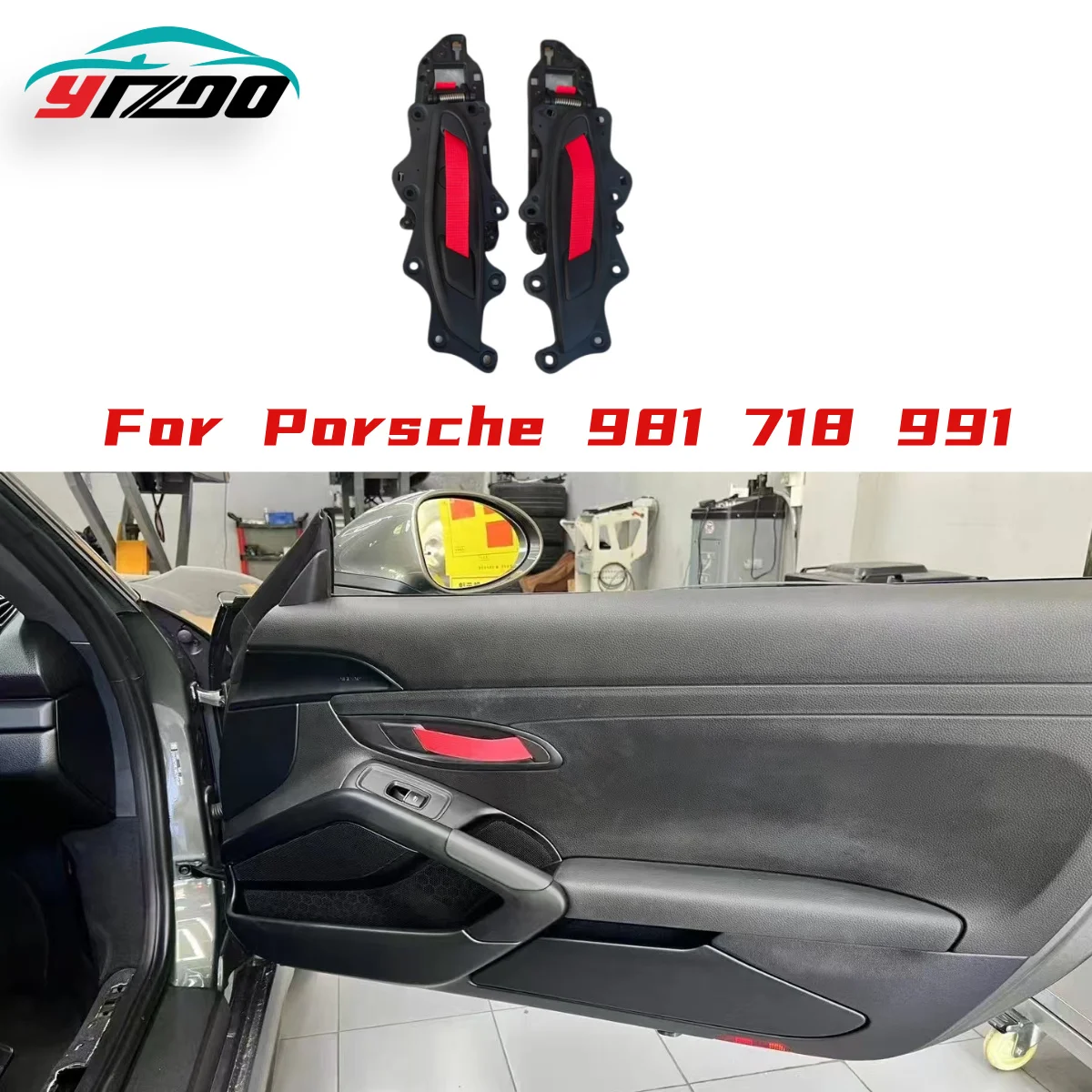 

For Porsche Carman Boxster 981, 718, 911, 991.1, 991.2 Replacement interior door fabric handles