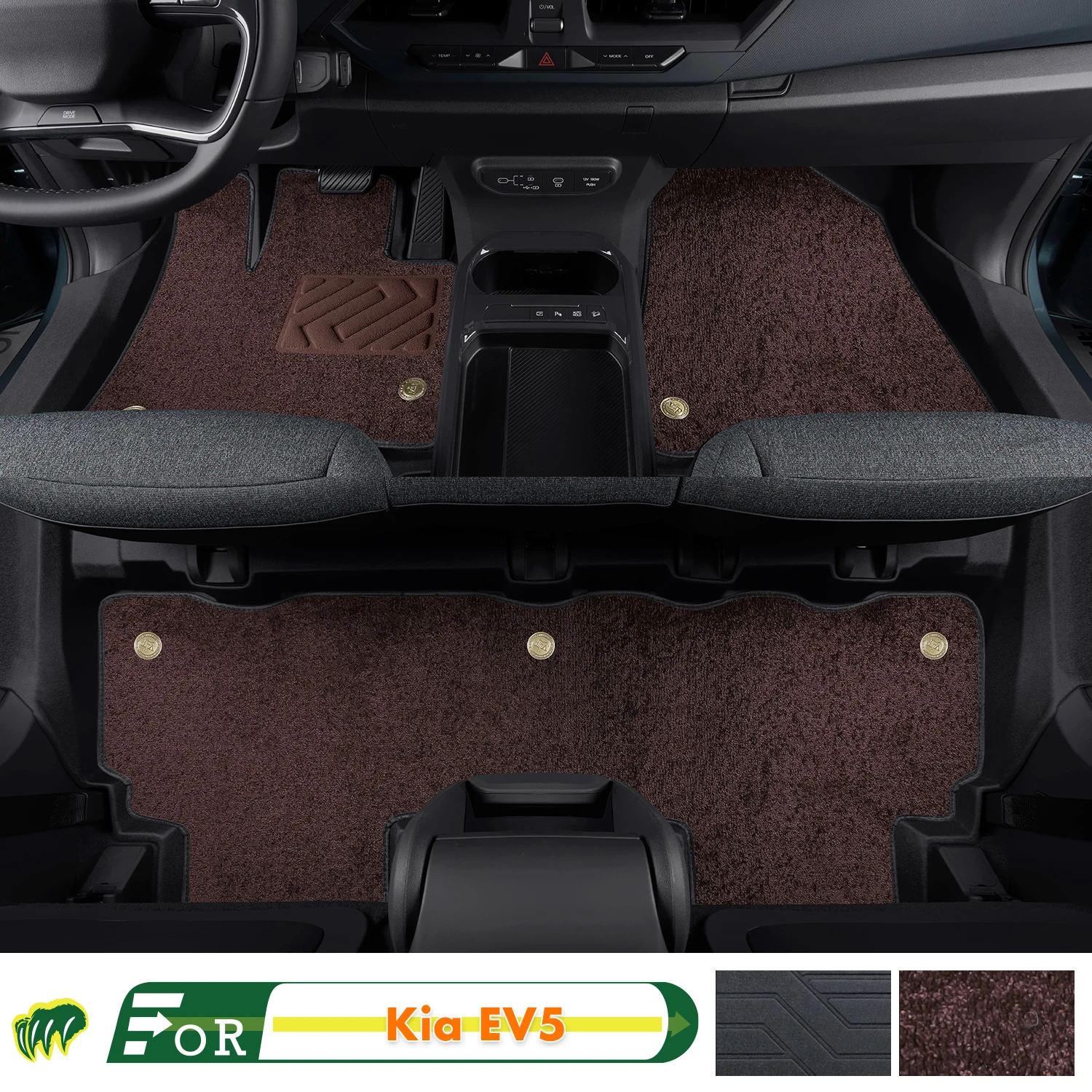 

Left-hand Drive Car Floor Mat For Kia EV5 2024 Full Surround Foot Mat Automotive Floor Mat Interior Floor Liner