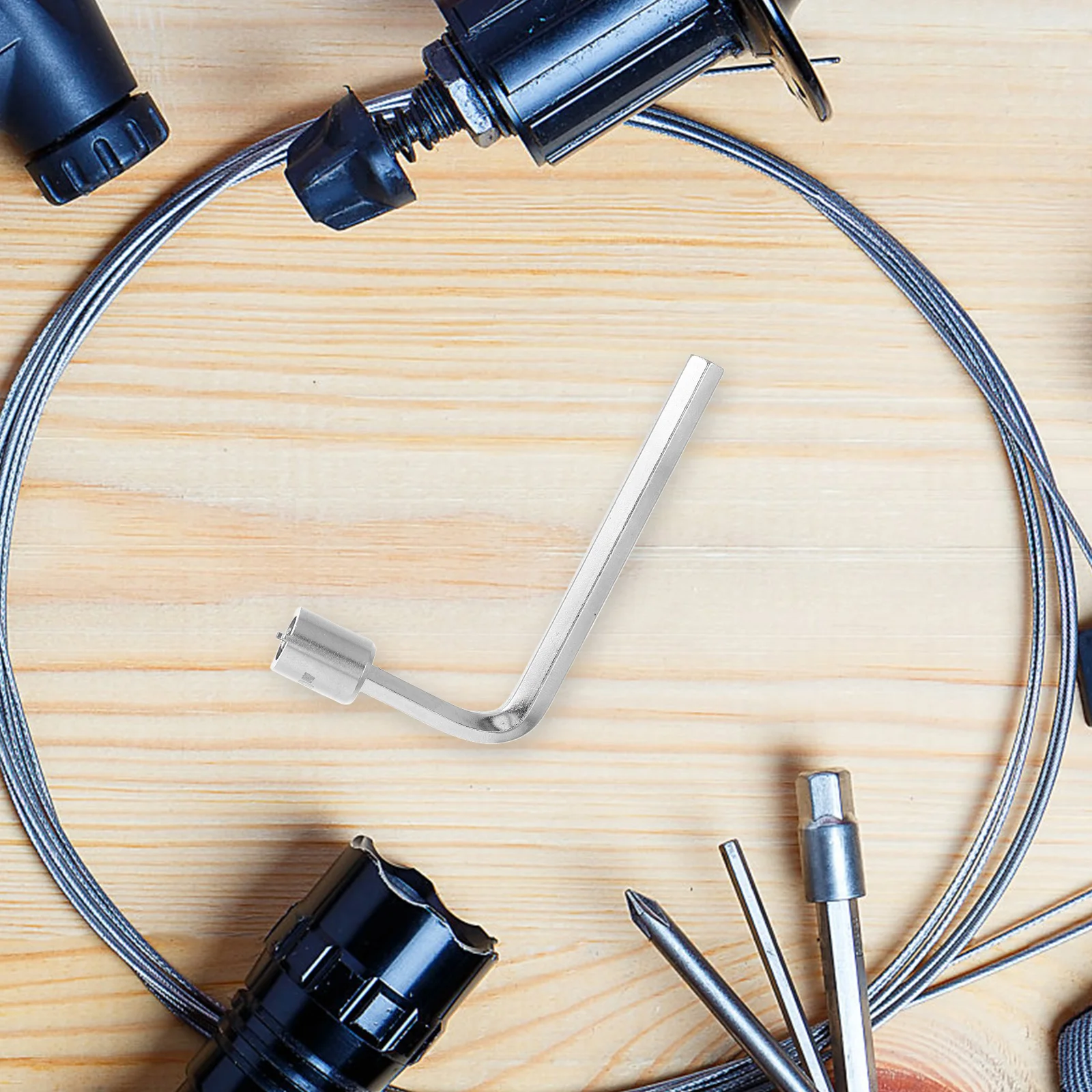 

Bicycle Repair Tool For Bike Chainring Bolts Crank Arm Wrench With Spline Socket, Bottom Bracket Removal Tool Compatible With