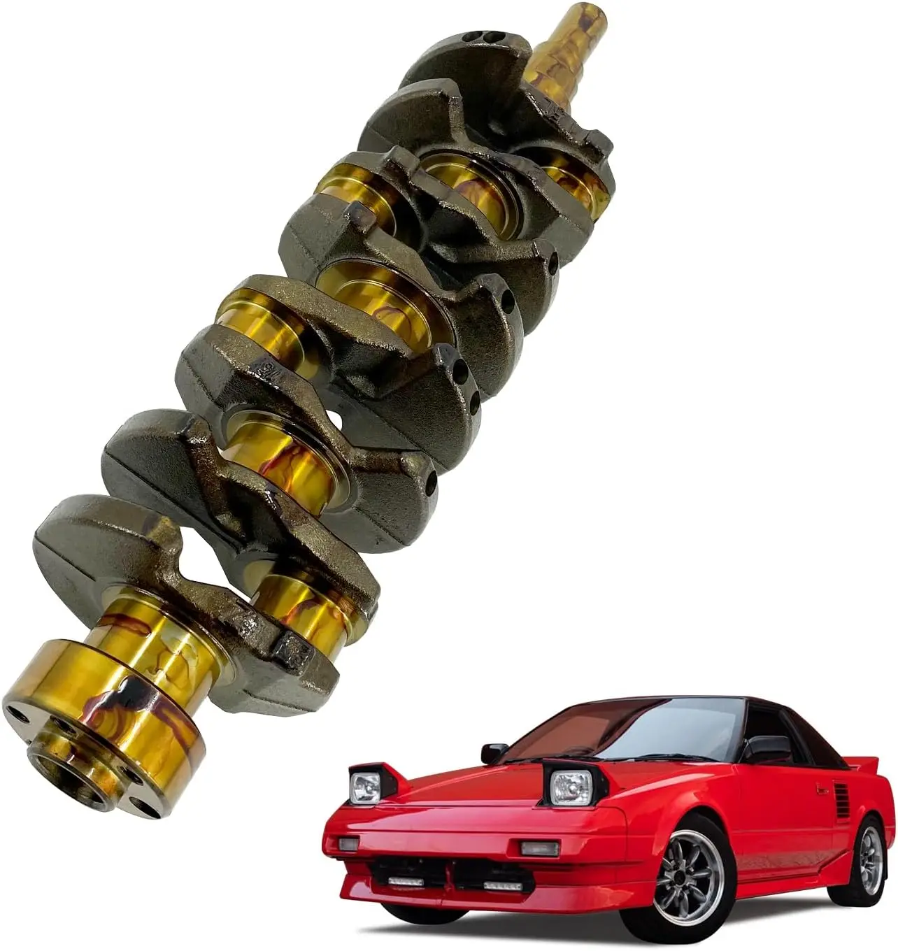 13401-16020 Engine Crankshaft Compatible with 1988-1991 Toyota Corolla AE86 AE92 MR2 AW11 4A-GE 4A-GZE 1.6L Engine Replace # 134