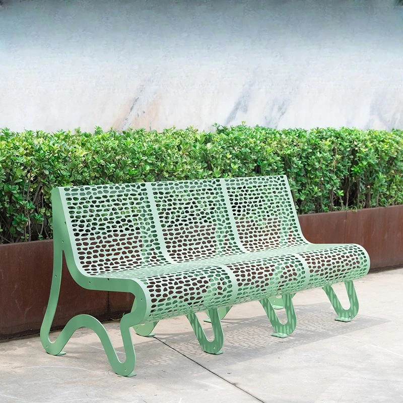 

Park chair creative outdoor seat outdoor garden chair square shopping mall scenic leisure seat wrought iron bench