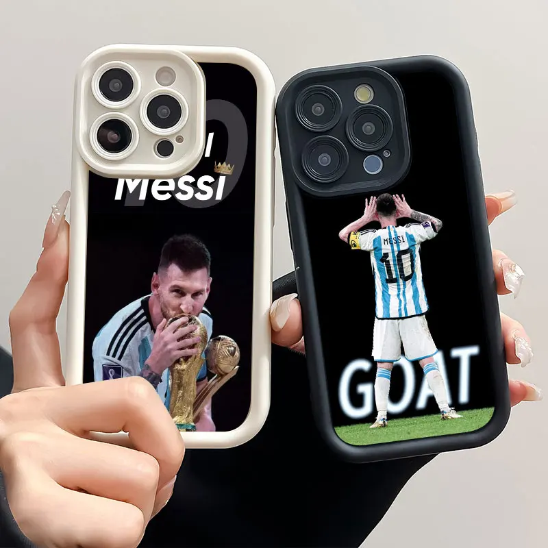 Football Superstar M-Messi Sky Eye Stairs Soft Silicone Phone Case For Apple iPhone 12 13 Mini 11 14 15 16 Pro Max 7 8 Plus