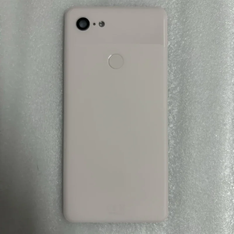 

Крышка батарейного отсека для Google Pixel 3 3XL, задняя стеклянная крышка с объективом камеры, замена гибкого кабеля со стеклянным отпечатком пальца