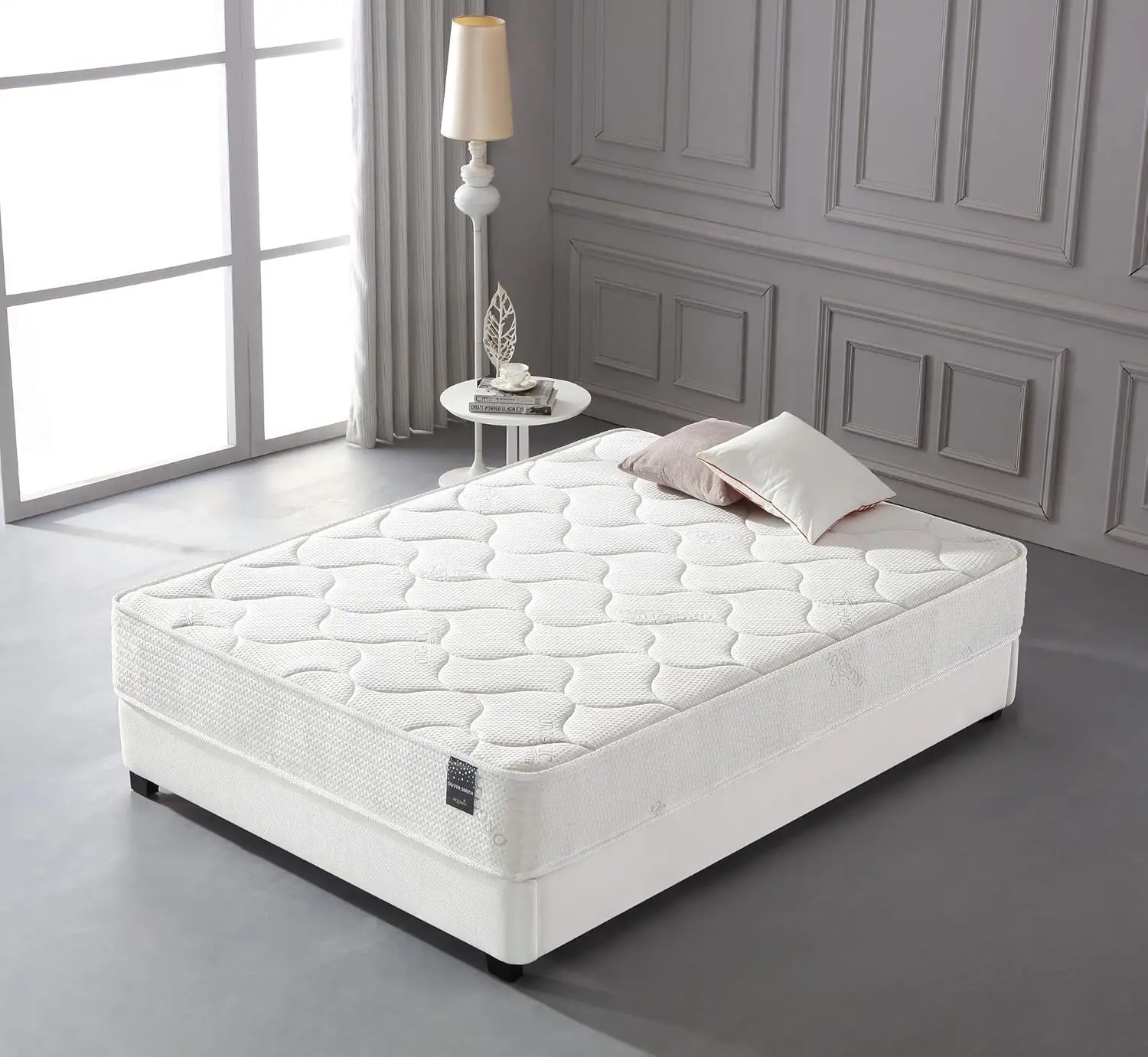 

Organic Cotton 10 Inch Firm Cool Memory Foam & Encased Coil Mattress Twin, Customized