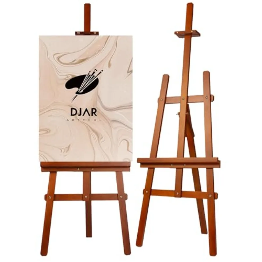 

Art Easel for Painting Tool-Less Installation Adjustable Wooden Painting Easel Stand for Adults Artist Beginners Hold Canvas up
