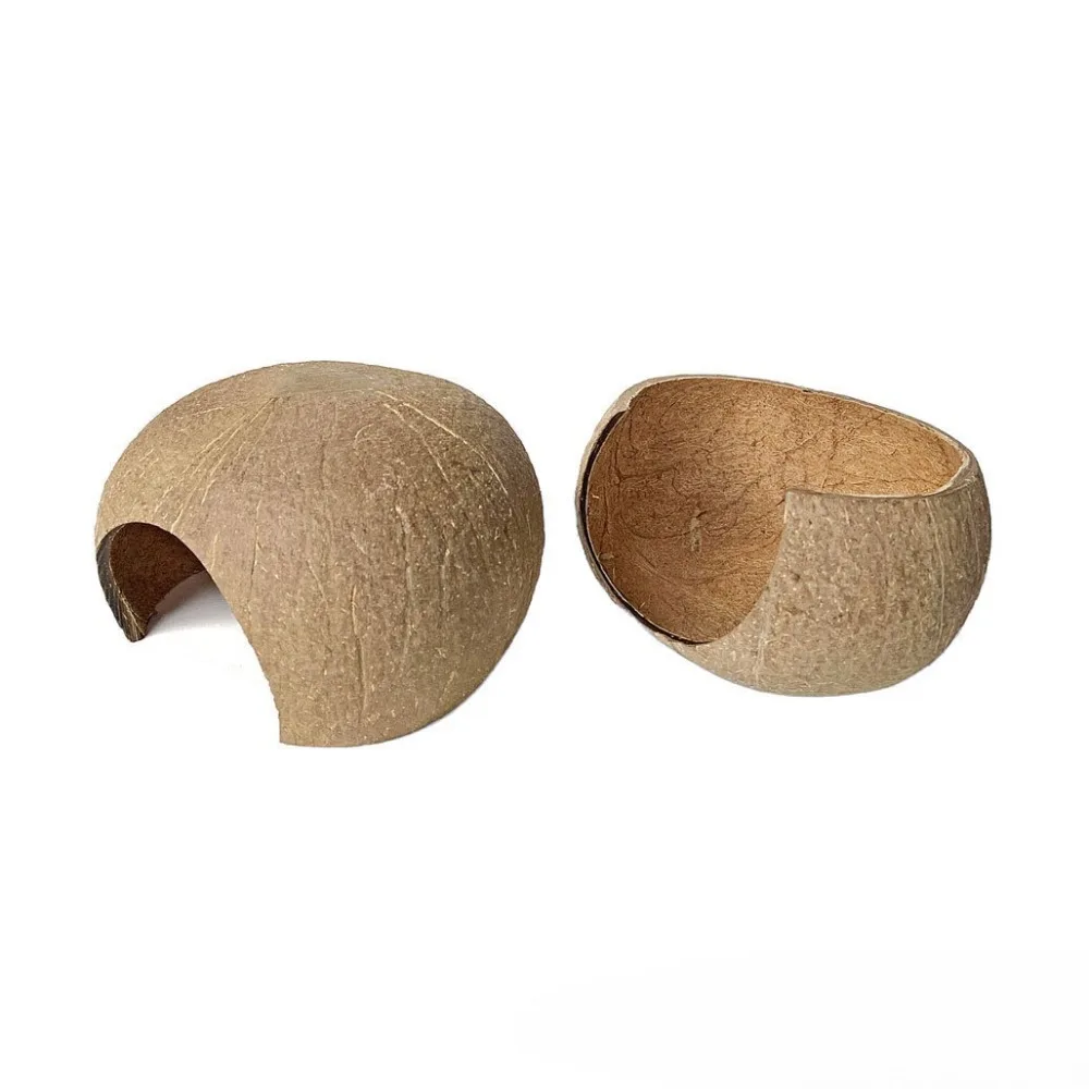 منزل الهامستر الطبيعي قشرة جوز الهند الهامستر عش مخبأ بيت الحيوانات الأليفة للدب الذهبي الهولندية الفئران السنجاب عش نوم الحيوانات الأليفة الصغيرة