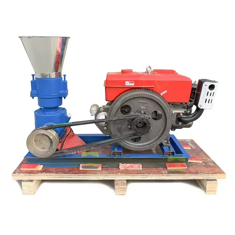 【Popular】 Engine Mini Pelletizer Small Pellet Mill Pelleting Machine For Animal Feeds & Feed Pellet