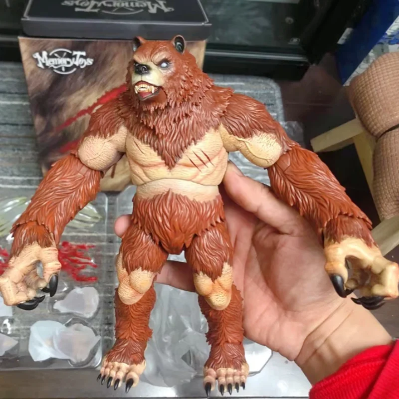 

Hot Original Memory Toys Adventurers World Brown & White Bearkin Warrior Shardclaw Articulated Action Figure Model Birthday Gift