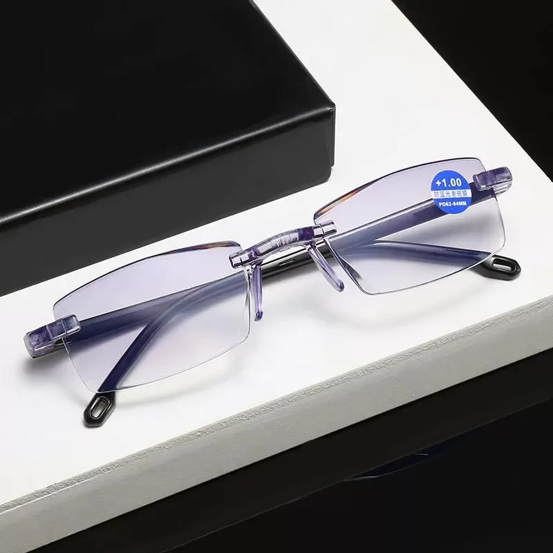 +1.0-+4.0 Reading Mirror Men's Reading Glasses Smart Glasses With Automatic Adjustment Lens Dimming Glasse Women Anti-blue Light