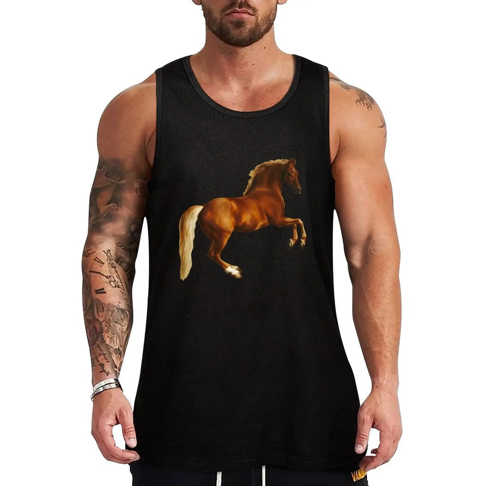 George Stubbs Whistlejacket - 1762 Tank Top Essential Tank Top Cotton Casual Sleeveless Undershirt