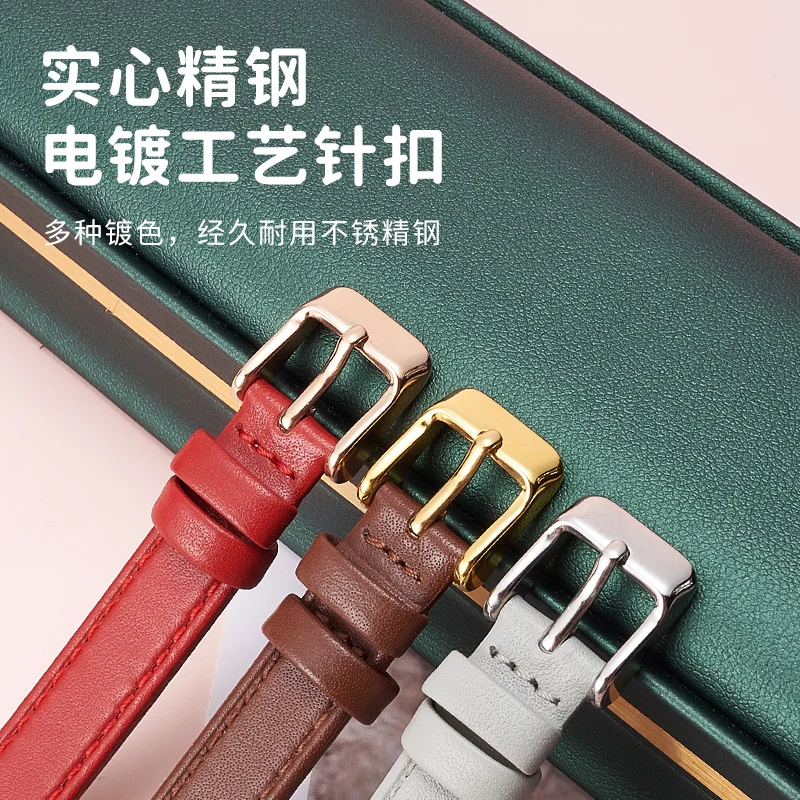 Women\'s Leather Watch Strap for Anne Klein ANNE KLEIN Ak2156 Ak2157 Ak2618 Notch Watch Bracelet Watchband
