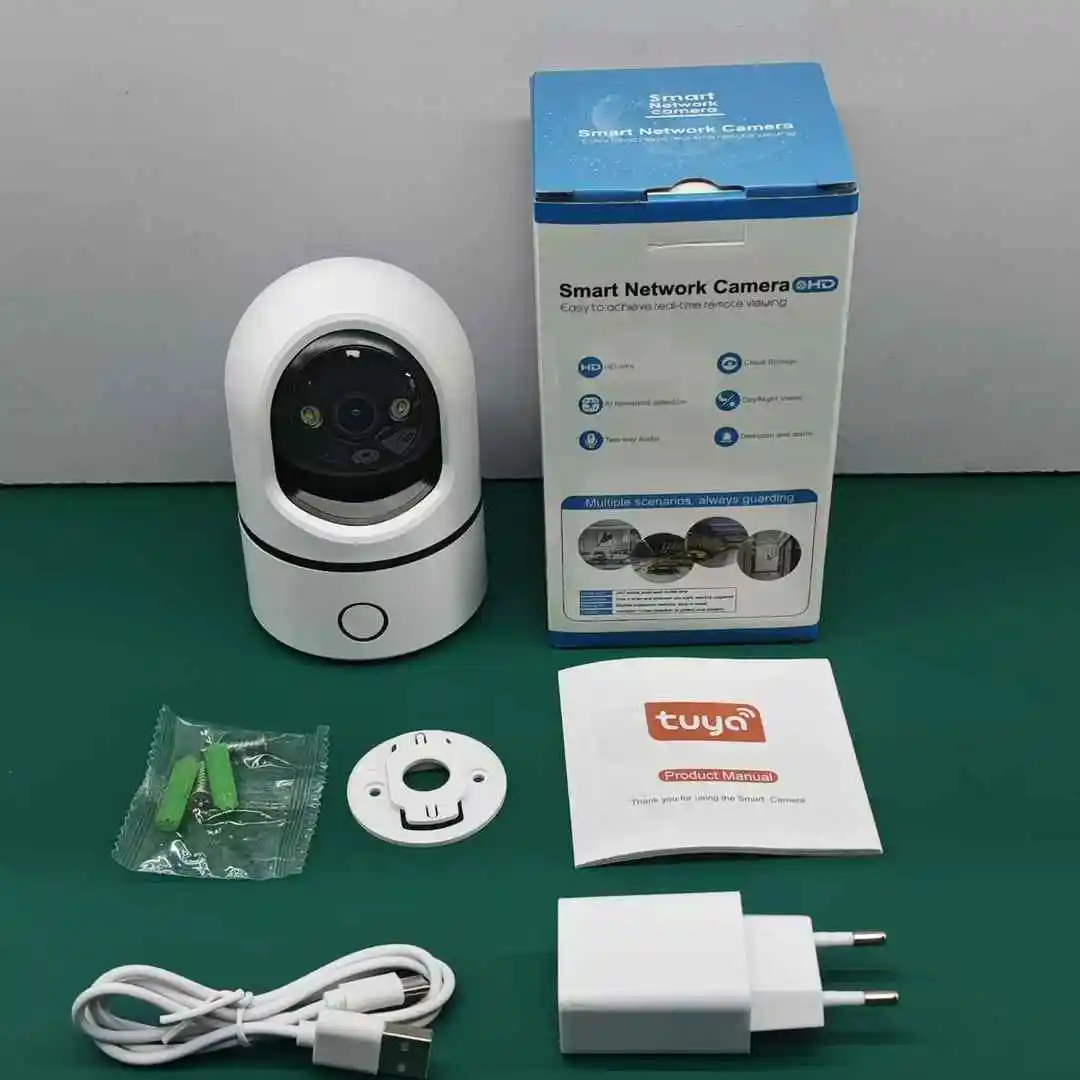 3MP 1296P Tuya APP Wireless PTZ IP Dome Camera AI Humanoid Detection Home Security CCTV Baby Monitor