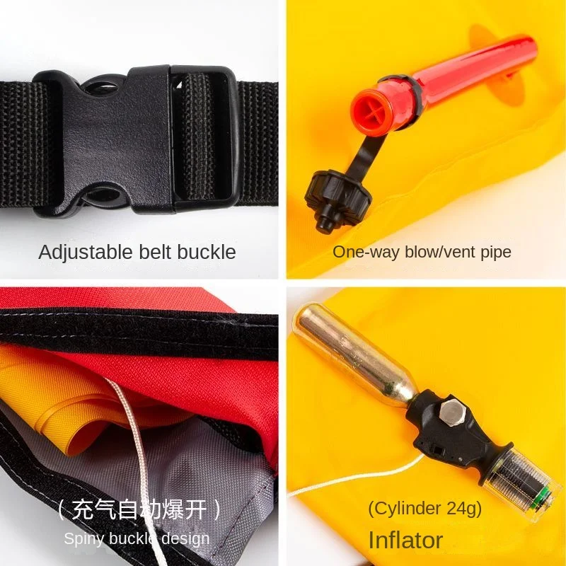 Waist Belt Type Automatic Inflatable Life Vest Large Buoyancy Sea Fishing Life Jacket Adult Swimming Equipment Self-rescue Belt