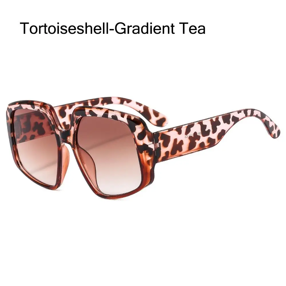 Vintage Big Frame Fashion Goggle Square Sun Glasses Shades Women's Oversized Sunglasses