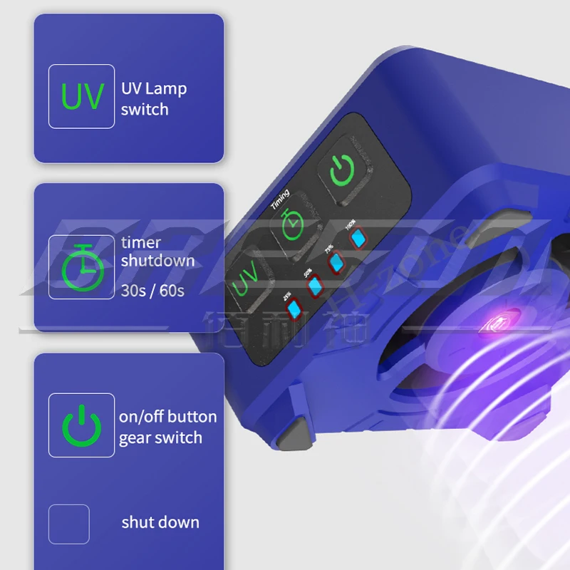 MECHANIC CUV-3 Cooling and Curing Fan Smoke Extraction For Motherboard Fast Heat Dissipation UV Curing Smoke Exhaust Fan Tools