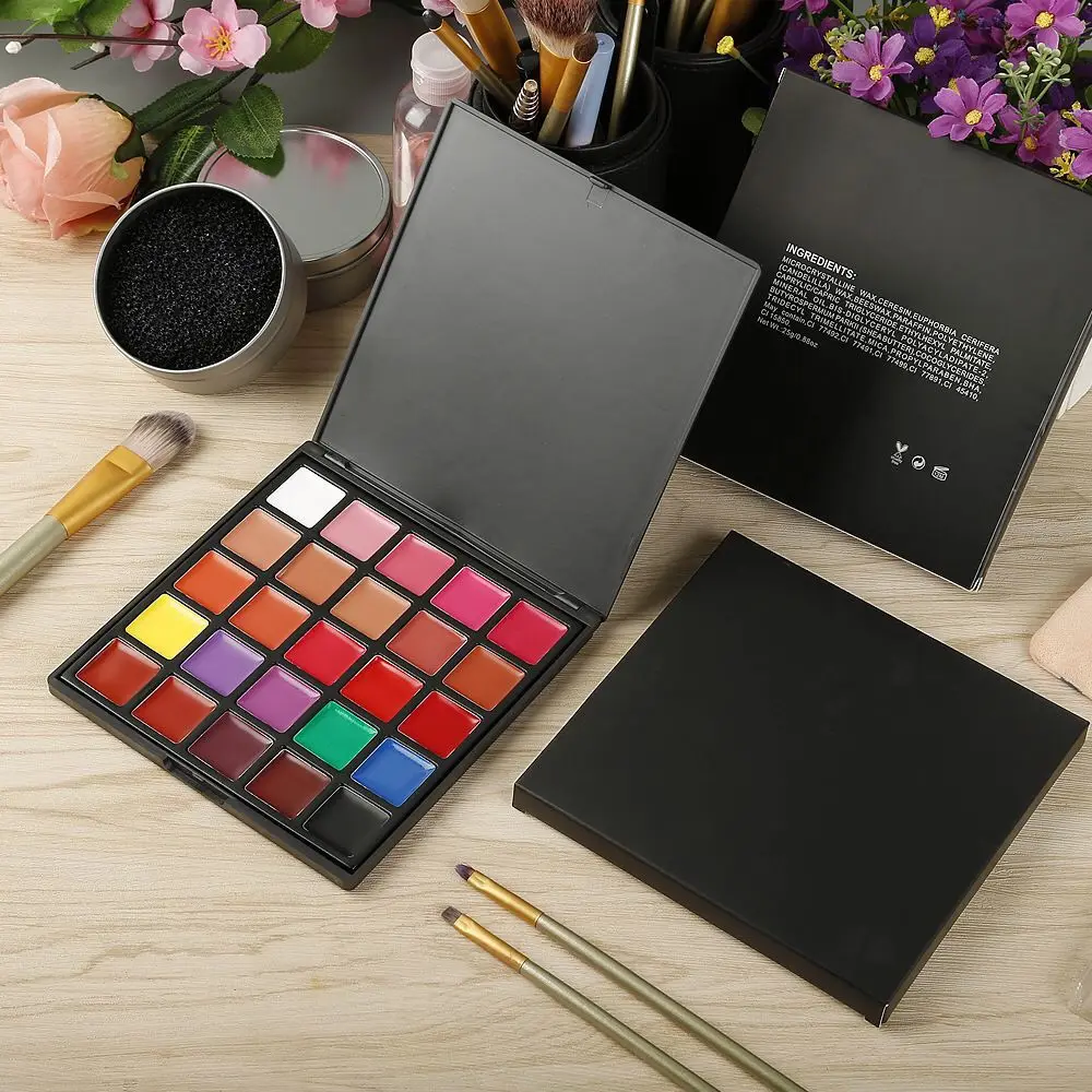 Professional สีดํายาวนานความงามสีม่วง Shining ลิปสติก Palette LIPS แต่งหน้า Matte Lip GLOSS เครื่องสําอางค์เครื่องมือ