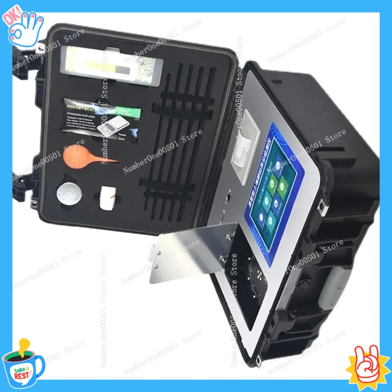 

Portable Soil Tester for Fertilizer Nutrients Temperature Humidity NPK Moisture Content Rapid Analyzer