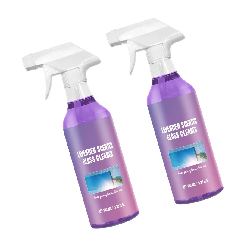 Glass Cleaner Quickly Remove Multipurpose Cleaner Solution for Glass 100ml K92A