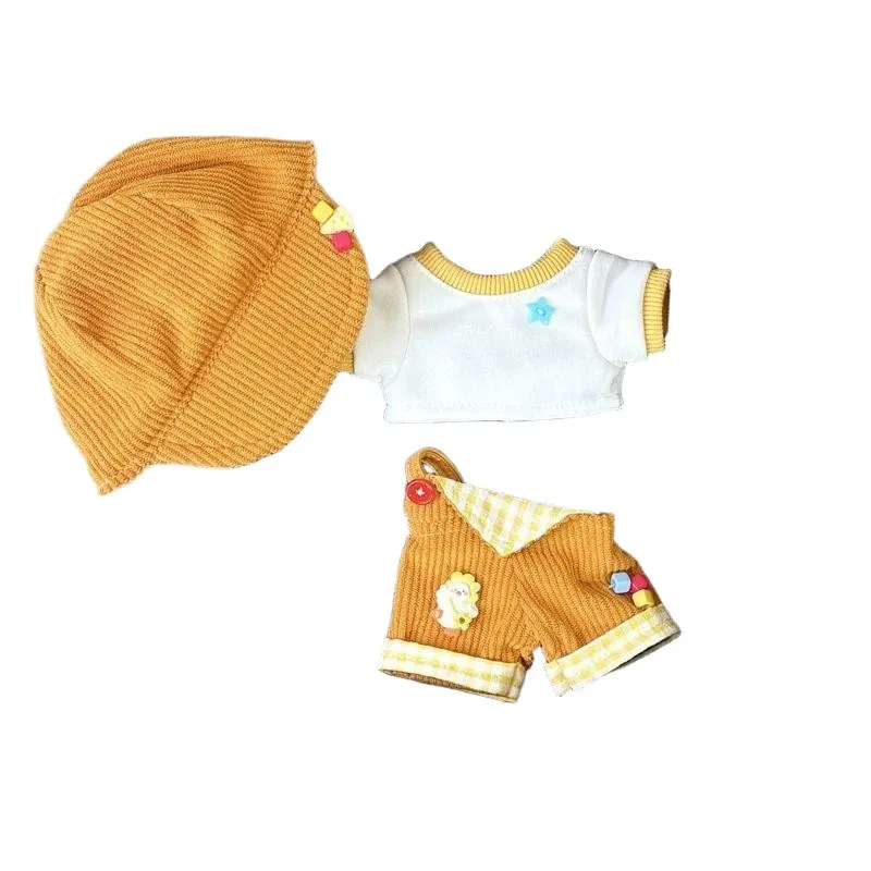 Buntes Häschenbaby, 20 cm, Baumwolle, Puppenkleidung, keine Attribute, männliche Puppe, Spielset, Kleidung