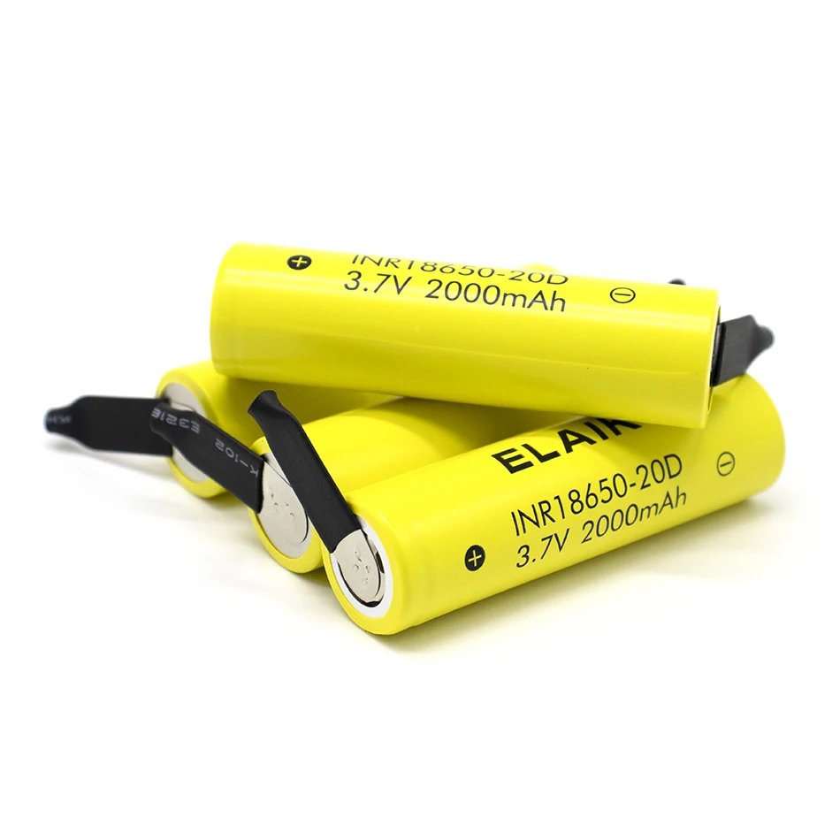 Batterie au lithium 18650 V, 3.7 mAh, aste, résistance interne, petite taille, DIY + 20D-feuille de dégrad, nouveauté 2000