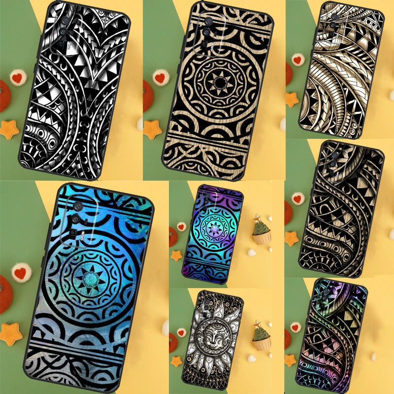  Maori Samoan Polynesian Tribal Case For Xiaomi 13 14 Ultra 11T 12T 13T Pro 12 Lite POCO X6 Pro F5 M6 X5 X3 F3 M5s F6 Cover