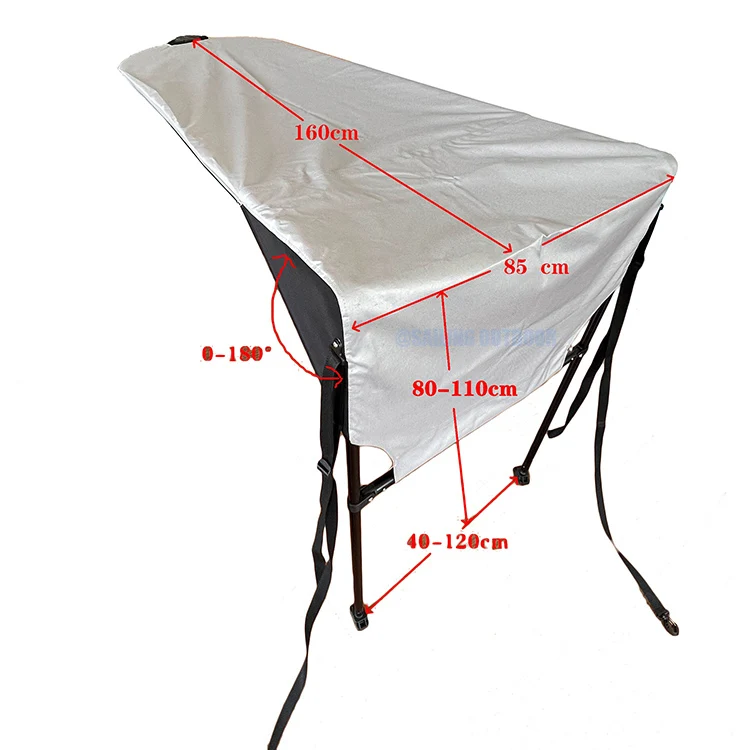 

Fishing Boat Sun-Shade Cover Waterproof Kayak Awning Sunshade Bimini Top for Boat Canoe Accessories