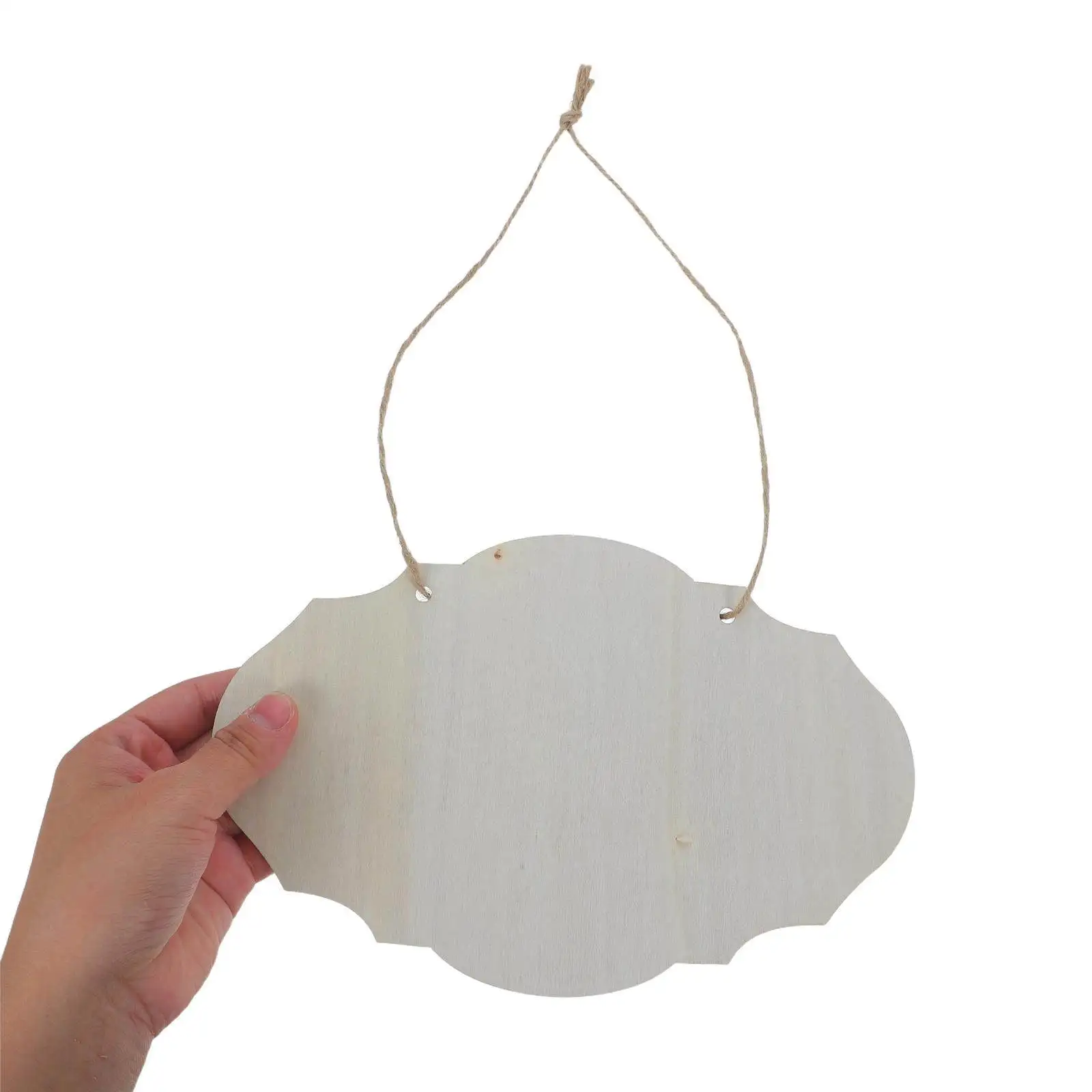 18pcs Unfinished Wooden Hanging Signs – Rectangular Paintable Craft Plaques for Wedding, Home Decor & DIY Wall Art
