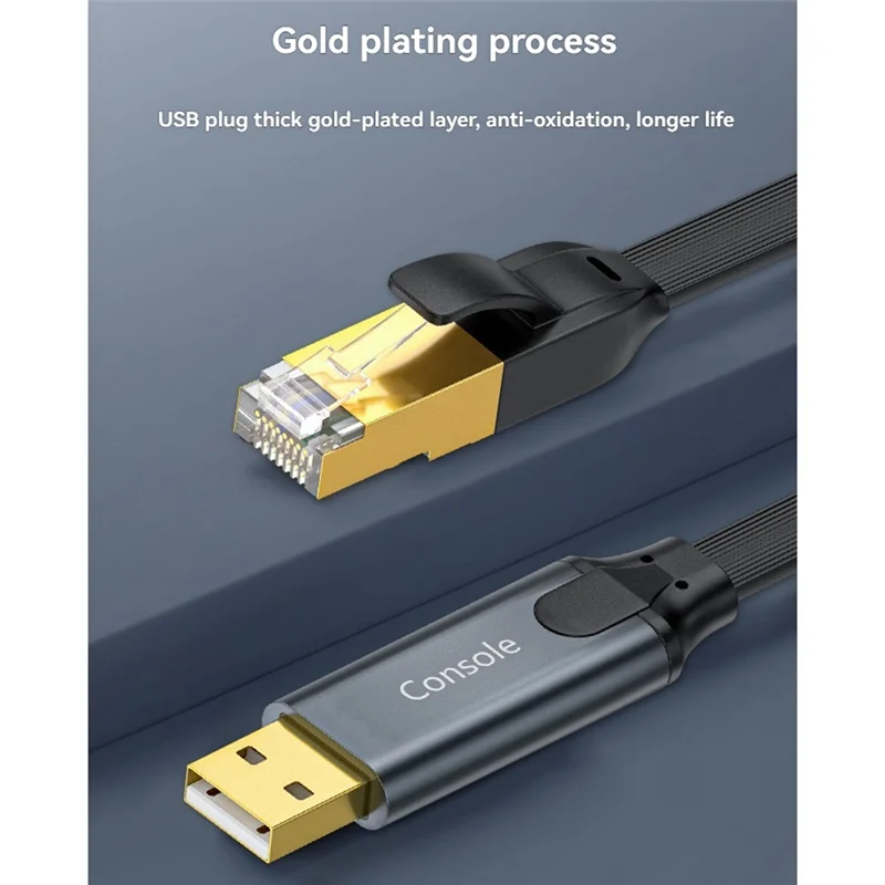 

Твердый консольный кабель USB-RJ45 Адаптер USB-RJ45 для портативного компьютера Консольный кабель-конвертер USB RJ45 8P8C