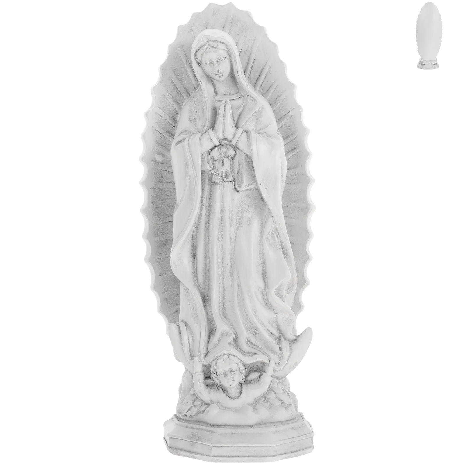 

Resin Virgin Mary Statue Small Religious Sculpture Home Office Desktop Catholic Decoration Resin Craft Decor