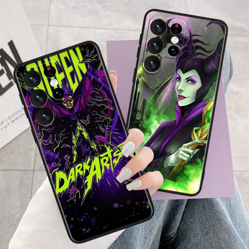 Disney Poison Queen For Samsung Galaxy S23 S22 S21 S20 FE S10 S10e S9 S8 Ultra Plus Lite Black Soft Cover Phone Case