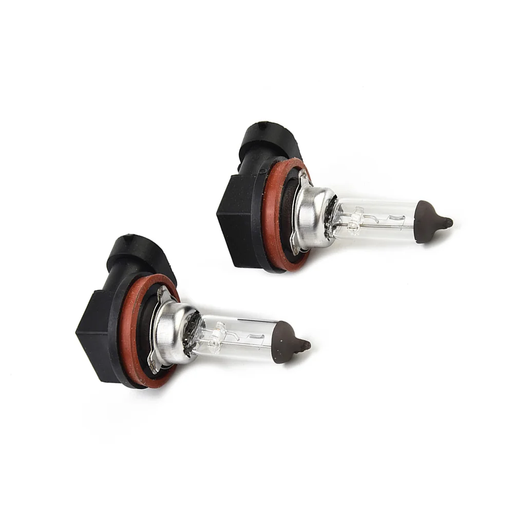 2pcs Car Look Headlight H11 Super Clear Halogen Headlamp Light Bulb 55W 12V Fog Lamp Driving Vision Replacement Accessories
